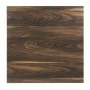 BOLERO - Table carrée complète effet bois foncé 700mm