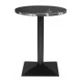 BOLERO - Table ronde complète effet pierre noire 600mm
