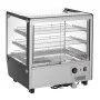 BUFFALO - Vitrine chauffante de comptoir carrée 120L