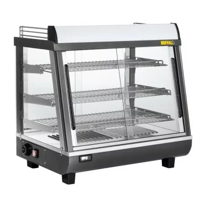 BUFFALO - Vitrine chauffante portes avant et arriere 96L