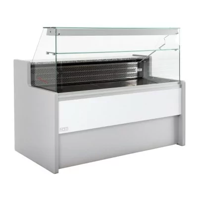 GASTRONOBLE - Comptoir de service réfrigéré gris Tibet 1500mm