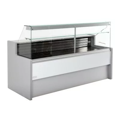 GASTRONOBLE - Comptoir de service réfrigéré gris Tibet 2000mm