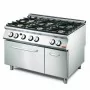 GASTRO M -  Fourneau 6 feux et four gaz Gastro M 700