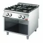 GASTRO M -  Fourneau gaz 4 feux vifs sur coffre