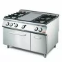 GASTRO M -  Plaque coup de feu avec 4 feux vifs avec four gaz et placard