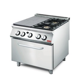 GASTRO M - Plaque coup de feu 2 feux vifs sur four gaz