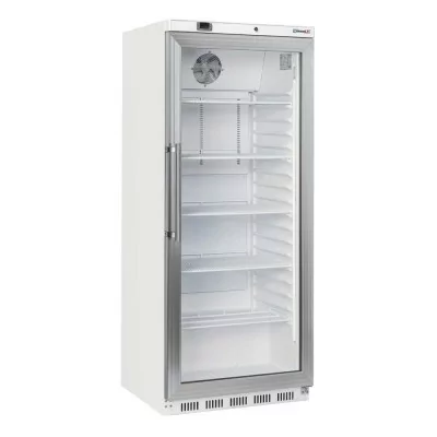 CASSELIN - Armoire positive vitrée 600 L blanche