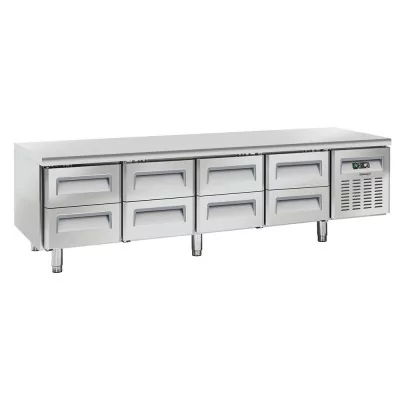 CASSELIN - Table réfrigérée positive 8 tiroirs GN 1/1 362 L