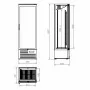 COMBISTEEL - Armoire a boissons haute noire 458 L