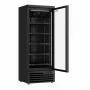 COMBISTEEL - Armoire froide négative 1 porte en verre noire 600 L