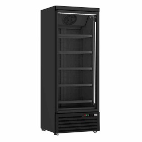 COMBISTEEL - Armoire froide négative 1 porte en verre noire 600 L