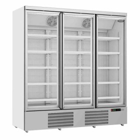 COMBISTEEL - Armoire froide négative 3 portes en verre blanche 1450 L