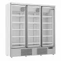 COMBISTEEL - Armoire froide négative 3 portes en verre blanche 1450 L