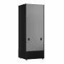 COMBISTEEL - Armoire froide positive 1 porte en verre noire 600 L