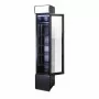 COMBISTEEL - Armoire froide positive 1 porte en verre étroit noire 105 L