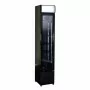 COMBISTEEL - Armoire froide positive 1 porte en verre étroit noire 105 L