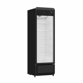 COMBISTEEL - Armoire froide positive 1 porte en verre noire 280 L