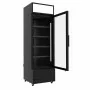 COMBISTEEL - Armoire froide positive 1 porte en verre noire 360 L
