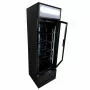 COMBISTEEL - Armoire froide positive 1 porte en verre noire 360 L