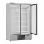 COMBISTEEL - Vitrine positive 2 porte en verre blanche 1000 L