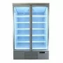 COMBISTEEL - Vitrine positive 2 porte en verre blanche 1000 L