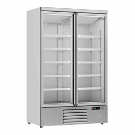 COMBISTEEL - Vitrine positive 2 porte en verre blanche 1000 L