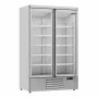 COMBISTEEL - Vitrine positive 2 porte en verre blanche 1000 L