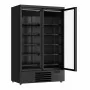 COMBISTEEL - Vitrine positive 2 porte en verre noire 1000 L