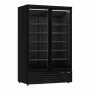 COMBISTEEL - Vitrine positive 2 porte en verre noire 1000 L