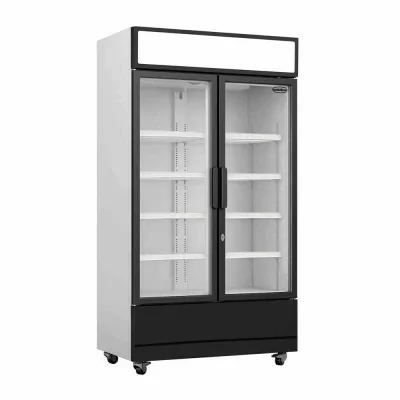 COMBISTEEL - Armoire froide positive 2 portes en verre 670 L
