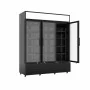 COMBISTEEL - Armoire froide positive 3 portes en verre noire 1065 L