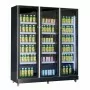 COMBISTEEL - Armoire froide positive 3 portes en verre noire 1173 L