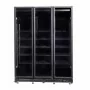 COMBISTEEL - Vitrine positive 3 portes en verre noire 1200 L