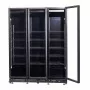 COMBISTEEL - Vitrine positive 3 portes en verre noire 1200 L