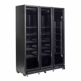 COMBISTEEL - Vitrine positive 3 portes en verre noire 1200 L