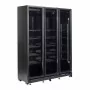 COMBISTEEL - Vitrine positive 3 portes en verre noire 1200 L