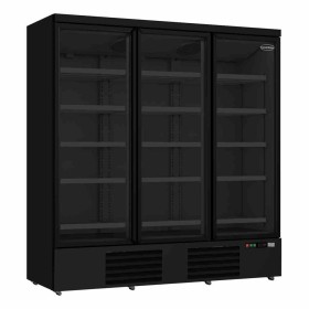 COMBISTEEL - Vitrine positive 3 portes en verre noire 1530 L