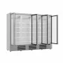 COMBISTEEL - Vitrine positive 4 portes en verre blanche 2025 L
