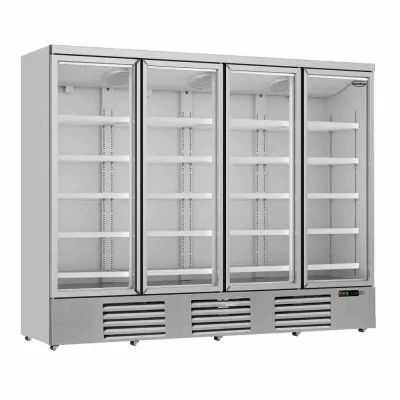 COMBISTEEL - Vitrine positive 4 portes en verre blanche 2025 L