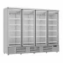COMBISTEEL - Vitrine positive 4 portes en verre blanche 2025 L