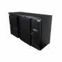COMBISTEEL - Arrière bar réfrigérée noir 1 porte et 2 tiroirs 350 L