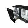 COMBISTEEL - Arrière bar réfrigérée noir 2 portes et 2 tiroirs 537 L