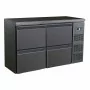 COMBISTEEL - Arrière bar réfrigérée noir 4 tiroirs 350 L
