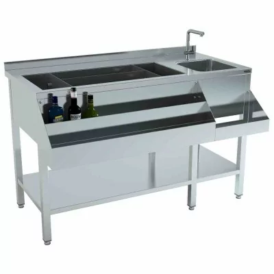 COMBISTEEL - Bar á cocktails L. 1400 mm