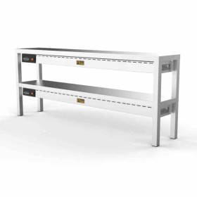COMBISTEEL - Étagère chauffante en céramique 2 niveaux 8 x 250 W L. 1600 mm