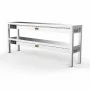 COMBISTEEL - Étagère chauffante en céramique 2 niveaux 8 x 250 W L. 1600 mm