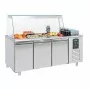 COMBISTEEL - Saladette 3 portes 4x GN 1/1 récipient