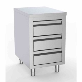 COMBISTEEL - Table de travail avec 3 tiroirs L. 500 mm