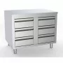 COMBISTEEL - Table de travail avec 6 tiroirs L. 1000 mm