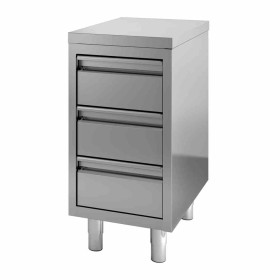 COMBISTEEL - Table de travail avec tiroirs L. 400 mm